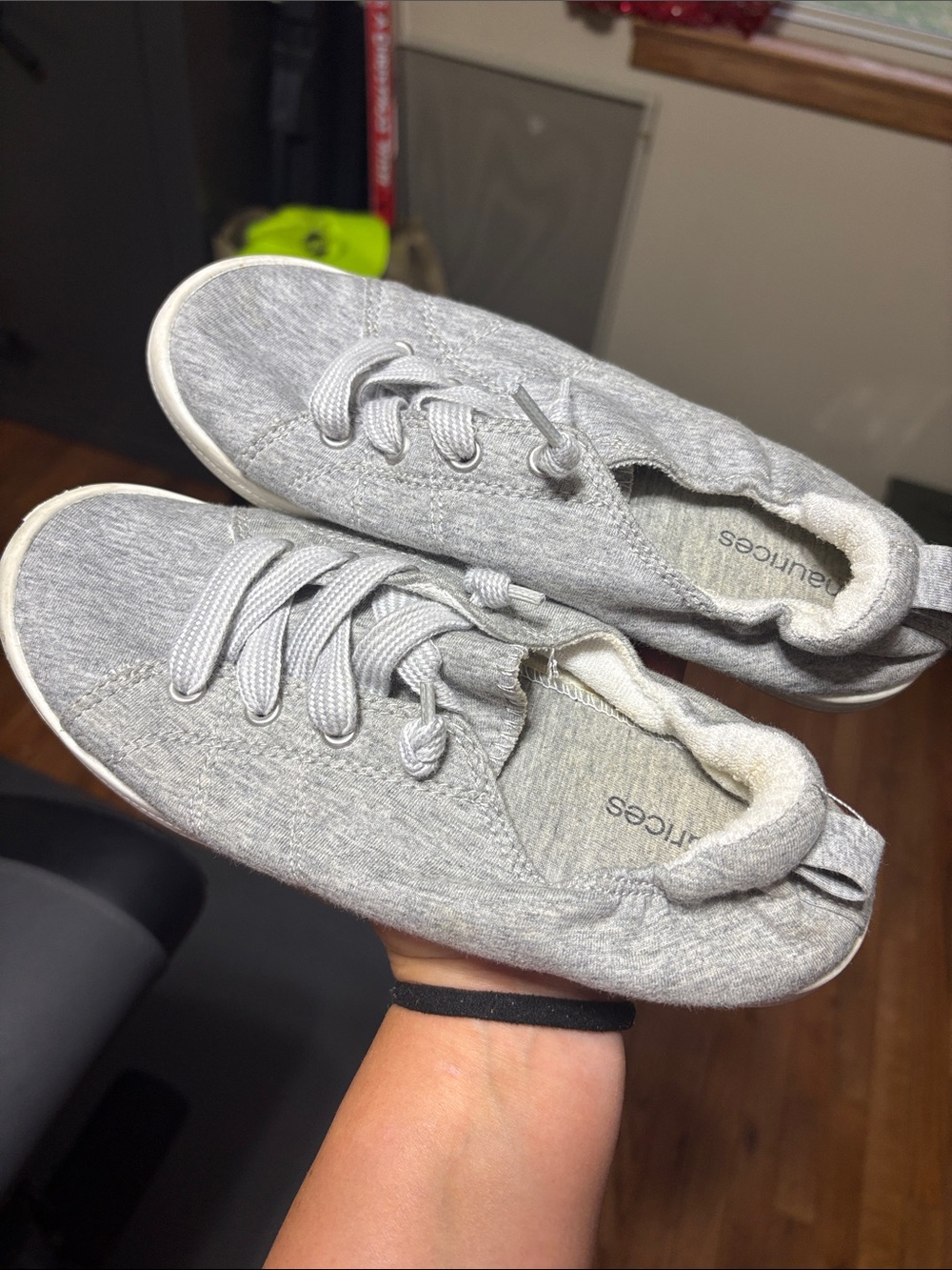 Grey Maurice’s sneakers comfy